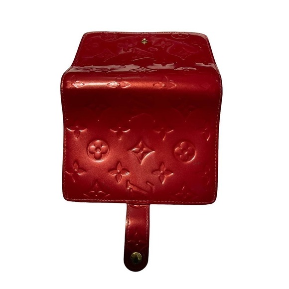 Louis Vuitton Red Vernis Leather Small Ring Agenda Cover - Picture 5 of 16